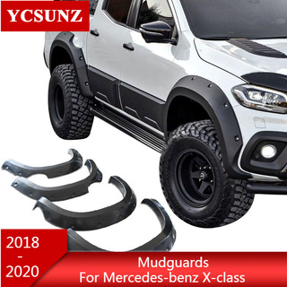 ABS modified Mudguards Wheel Arch fender flare For Mercedes-benz X-class 2018 2019 Double Tank Cover