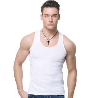 Men's Vest Solid Color Summer Vest Sports Vest (1)