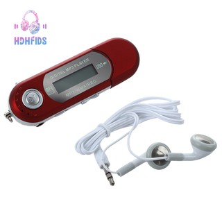 8G USB Flash Drive MP3 Player FM Walkman red (1)