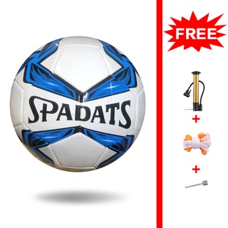 SPADATS Soccer ball size 5 FiFA football Free giveaways pin nrt pump blue white black