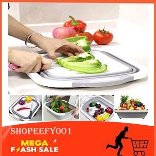 Folding Cutting Board- Multi-function New Upgrade Vegetable Sink 3 in 1 Portable Cutting Board Drain