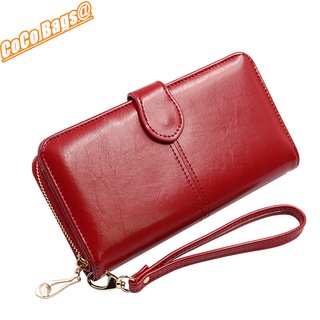 New women wallet retro long wallet large capacity clutch bag mobile phone bag