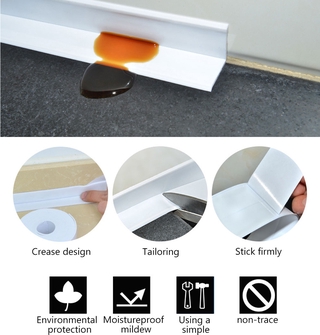 JS Kitchen Bathroom Strip Wall Corner Sealing Adhesive Tape PVC Waterproof Self Adhesive Sticker (2)