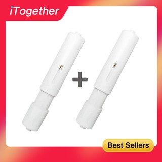 iTogether 2pc Toilet Roll Tissue Holder Spring Spindle Replaceable Roll Paper Holder core Loaded Tissue Paper Holder Roller Replacemente
