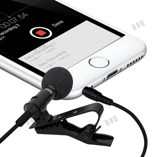 3.5mm mini Jack Microphone Tie Clip-on Lapel Mikrofon Microfono Mic for recording phone android (1)