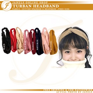 Turban | Hairband | Headband / Cotton Spandex & Neoprene