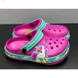 New products◎■┇Children Unicorn Crocs For Girl Slipper Hole Sandals 19-35 #G123