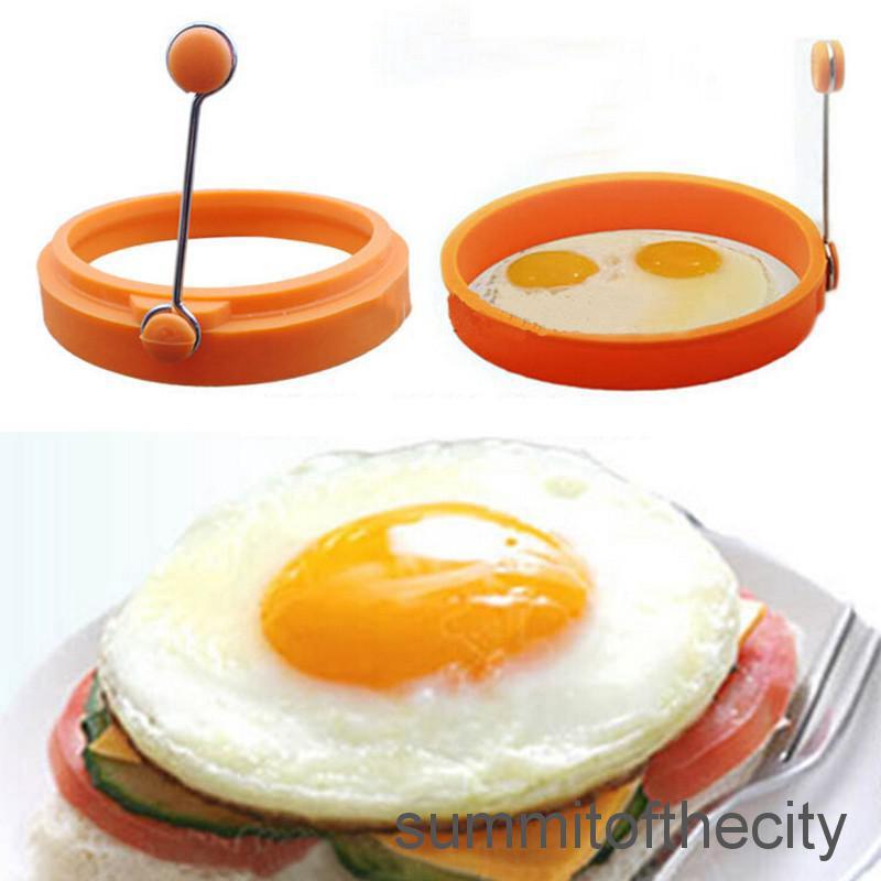 Silicone Pancake Fry Egg Ring Frying Fried Egg Round Mold Kitchen Gadget DIY