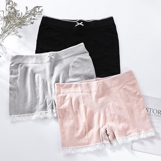 Cotton texture anti-flight antibacterial safety pants Seamless one-piece comfortable underwear