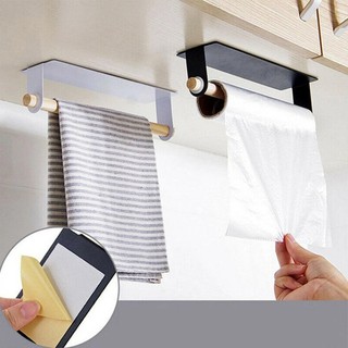 wood rack₪ﺴ┅◑Bathroom Multifunction Wood Self-adhesive Towel Racks / Toilet Roll Paper Hanger / Kit