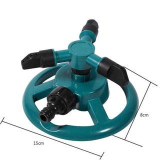 Gardening✱№360°Garden Lawn Rotating Sprinkler 3-Arm Outdoor Irrigation Spray Sprinkle Water COD (4)