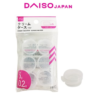 Daiso 6-pc Cream Container Set