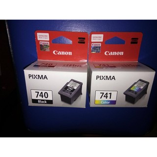 Canon 740 PG-740 Black & Canon 741 CL-741 Tri-color Ink Cartridges Value pack