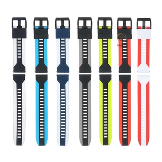 22mm Watch Band Soft Silicone Quick-Release Strap with Buckle Breathable Watchband Wristband Compati