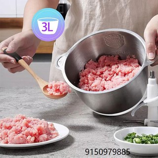 [Local Shipping]2L/3L Electric Food Processor, Multifunctional Powerful Meat Grinder for home Juicer