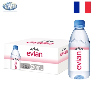 IWG EVIAN Natural Mineral Water 24 x 330ml case