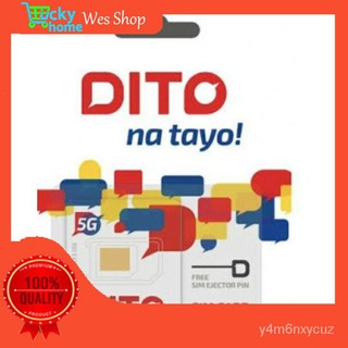 DITO Sim Card (TriCut) Simcard with 199 load