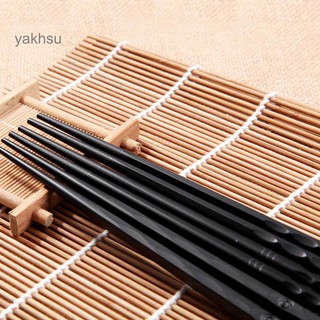 1 Pair Japanese Chopsticks Alloy Non-Slip Sushi Chop Sticks Set Chinese Gift