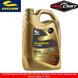 CYCLON Magma SYN Ultra 5W-30 Fully Synthetic Motor Oil for Gasoline and Diesel Engines 4 Liters