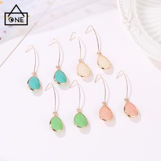 Multicolor Fashion Jewelry Drop Color Jelly Color Crystal Long Earrings A 1 (6)