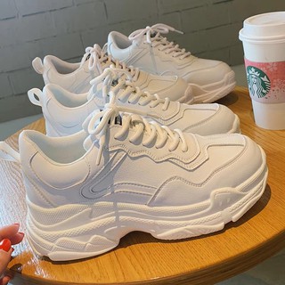 Korean Fashion Wihte Rubber shoes White Sneakers For Women (3)