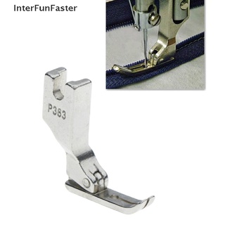InterFunFaster Stainless Industrial Zipper Presser Foot P363 For Brother Juki Sewing Machine Good