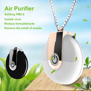 cici IONKINI Air Purifier Wearable Necklace Mini Portable USB Air Cleaner Negative Lon Generator Low Noise Air Freshener ♥