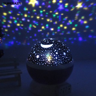 Super①LED Rotating Star Night Romatic Starry Sky Projector Chrismas Gift