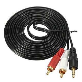 Stereo 1.5M / 3M / 5M Jack To 2 Rca Audio Cable 3.5mm