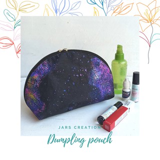 Dumpling pouch/make Up Kit pouch/cosmetic pouch in small medium and large sizes - MADE TO ORDER