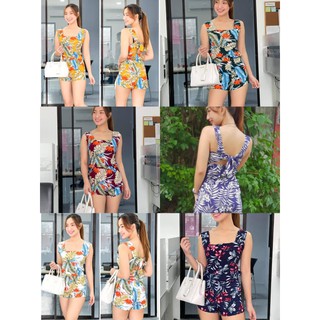 Cassandra Romper Fabric Challis Fit from Small to Medium frame