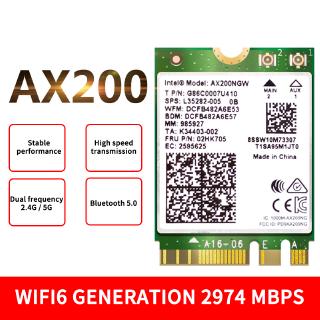 Wireless Dual Band WIFI 6 802.11ax Bluetooth 5.0 Wireless Network Card For Intel Ax200 AX200NGW Adapter