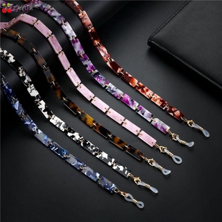 LAYOR Fashion Acrylic protection Chain Necklace Tortoise protection Holder Sunglasses Chains for Women Glasses Chains Leopard Adults Eyeglass Holder Glasses Lanyard Around Neck/Multicolor