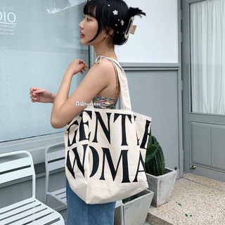 2021Printed Canvas Bag Large Capacity Large Shoulder Bag Letter Tote Bag Fashion Portable Canvas Bag