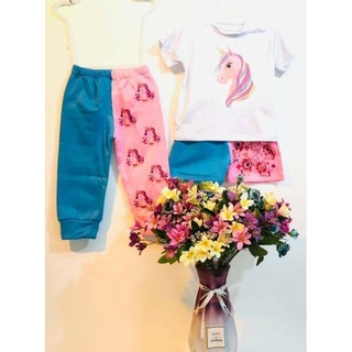 (1-10 years old)3N1 Shirt, Short & Jogger Terno for Kids