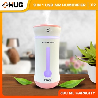 Hug 300ml 3 in 1 USB Air Humidifier with Colorful LED Light
