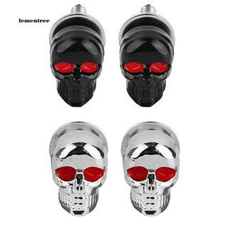 LMTE_1 Pair Motorcycle Car Accessories Skull License Plate Frame Bolts Screw Fastener