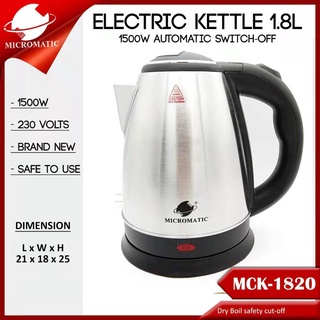 Micromatic Electric Kettle 1.8L MCK-1820