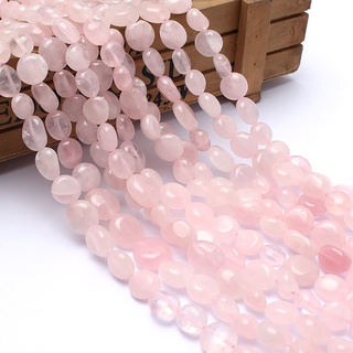 Natural Stone Beads 8-10mm Irregular Rose Quartz Stone Beads For Jewelry Making Bracelet Necklace 15inches