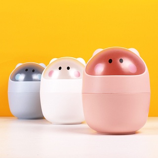 <24h delivery>W&G Creative Desktop trash can with cover office cartoon mini small trash can