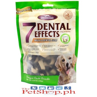【Ready Stock】⊕♕₪Vegebrand 7 Dental Effects Dog Snacks Milk & Dental Gum 160g