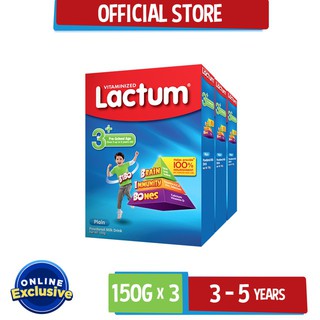 hot sale [Online Exclusive] Lactum Powdered Milk Drink for 3+ years old 450g [150g x 3s]
