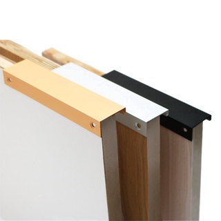 Hidden Cabinet Handles Stainless Steel Kitchen Cupboard Drawer Furniture Pulls Knobs Handle G9F4