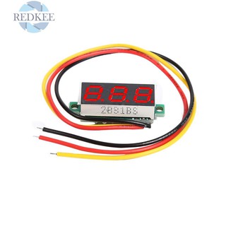 REDKEE Mini Voltmeter Tester LED Digital Display Voltage Meter Car 0.28" DC 0-100V