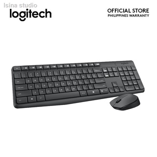Logitech MK235 Wireless Keyboard and Mouse Combo, QWERTY - Black
