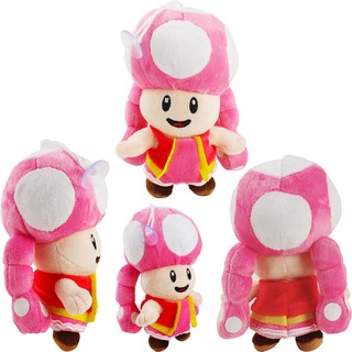 Mario Bros Plush Toy Toadette Toad Girl Mushroom Stuffed Dolls for Kids Kawaii Short Plush Toys Gift