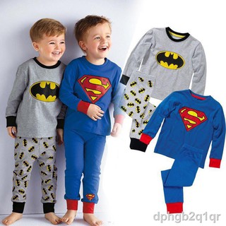 Spot goods ┅Baby Boy Superhero Pajama Set Superman Batman