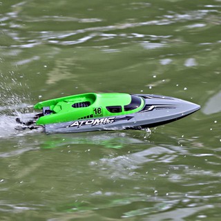 RC Boat Remote Control Boat with 30KM/H High Speed IPV7 waterproof 2.4GHz 4 Channel Racing Boat for Kids Adults