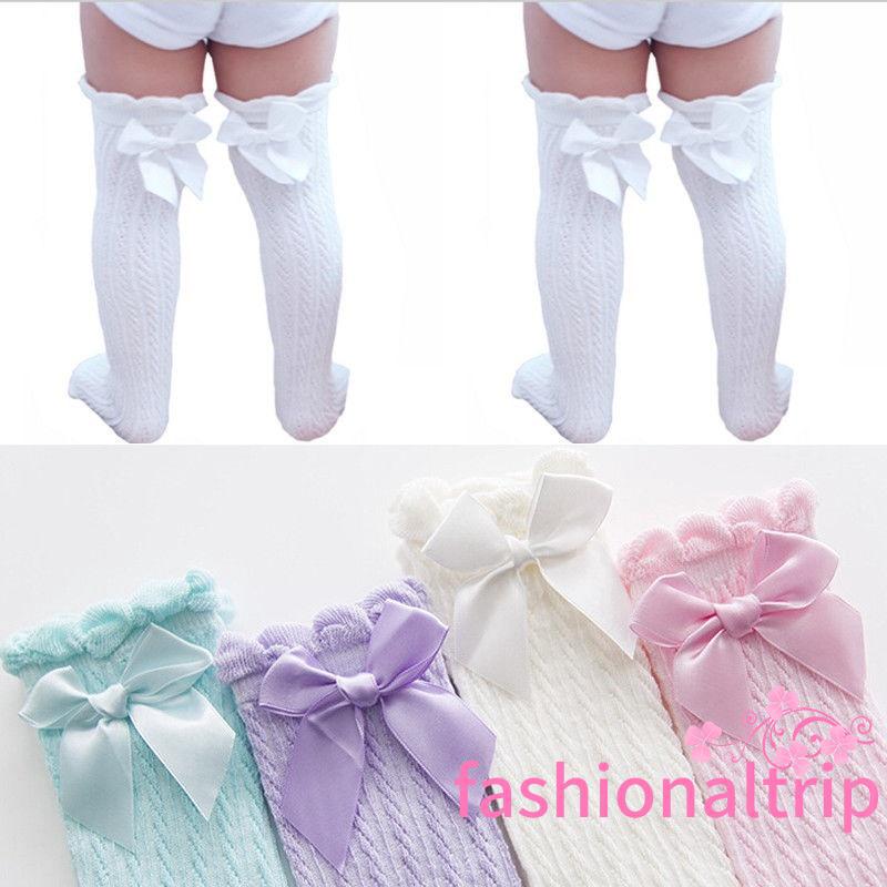 ISS-Baby Toddler Girls Cotton Knee High Socks Tights Leg Warmer Stockings For