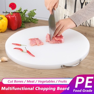 Non-Slip Round Thick PP Plastic Chopping Board Food Cutting Board Kitchen Chopping Pad